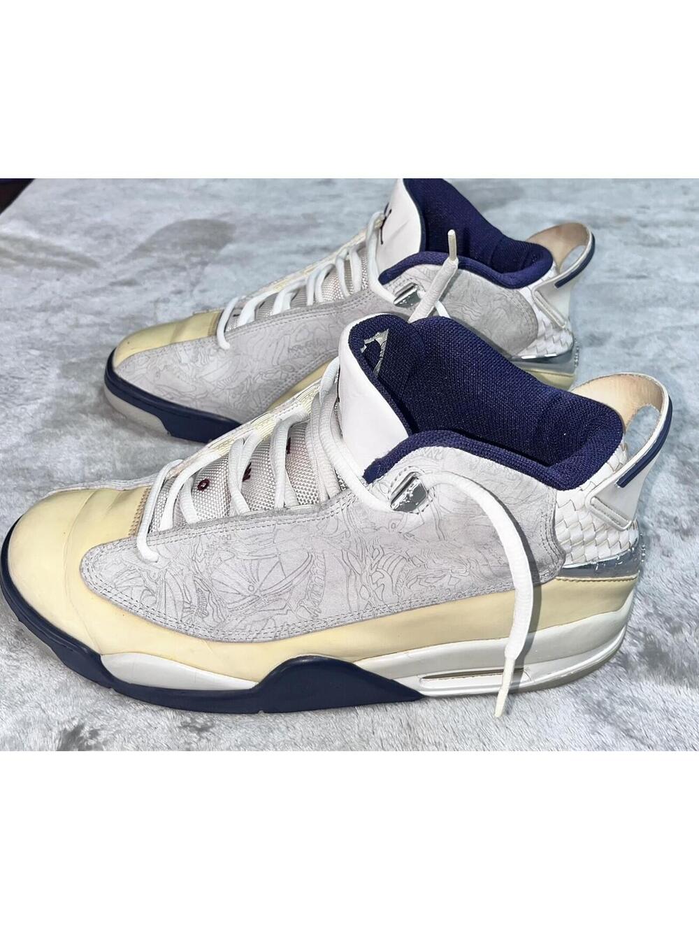 Nike AIR JORDAN  Dub Zero 311046-104 Size 10.5 White Gray Blue 2006